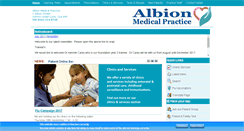 Desktop Screenshot of albionmedicalpractice.co.uk